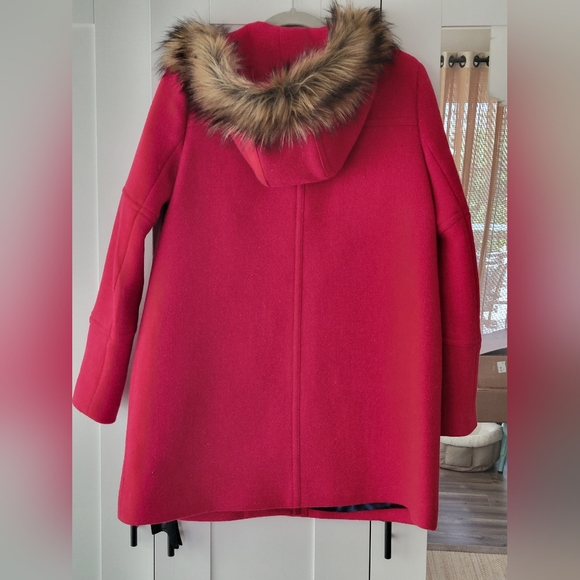 J. Crew Chateu Stadium Wool Coat Sz 4 - Picture 3 of 6